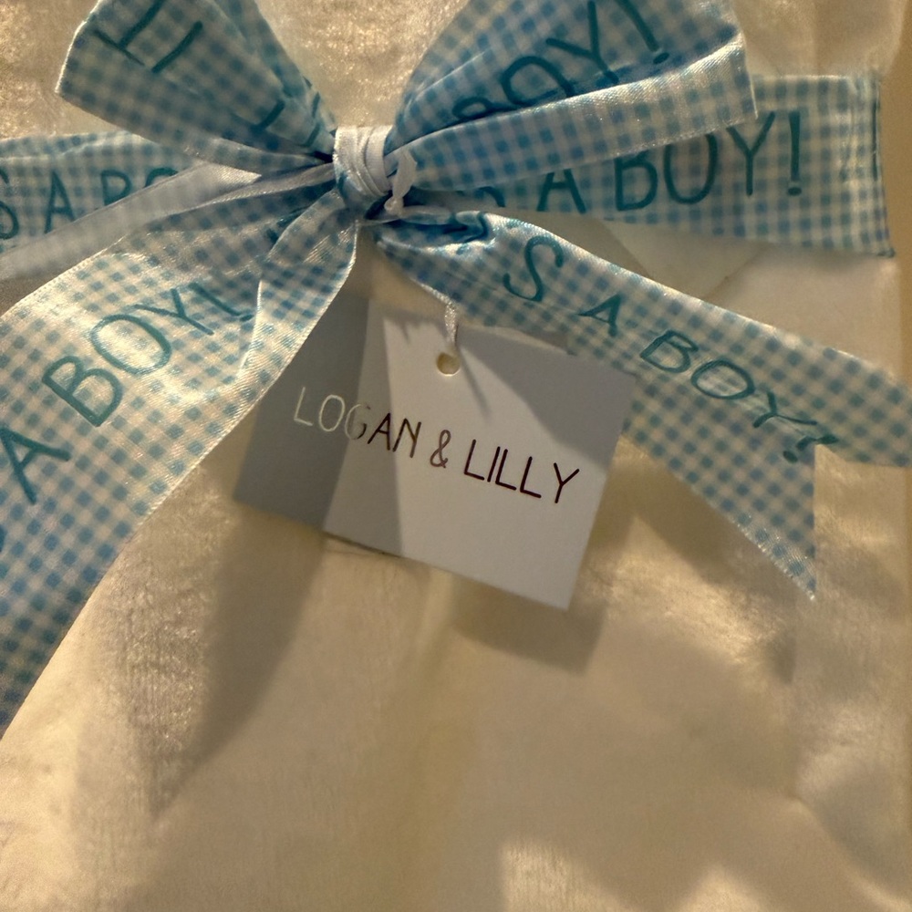 Super Soft Logan & Lilly “Born 2026” Baby Blanket- NWT - Picture 3 of 5